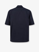 Moncler Cotton blend shirt with zip - Blu