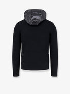 Moncler Down Jacket with virgin wool inserts - Nero