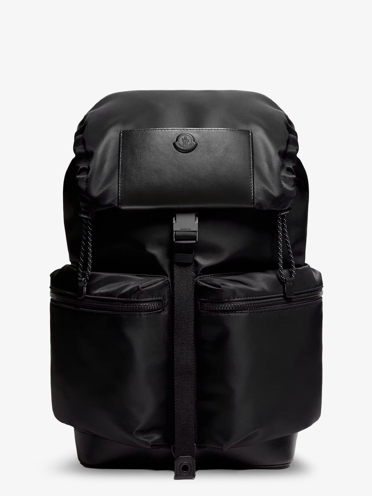 Moncler Kenton Drill nylon backpack with logo patch - Nero