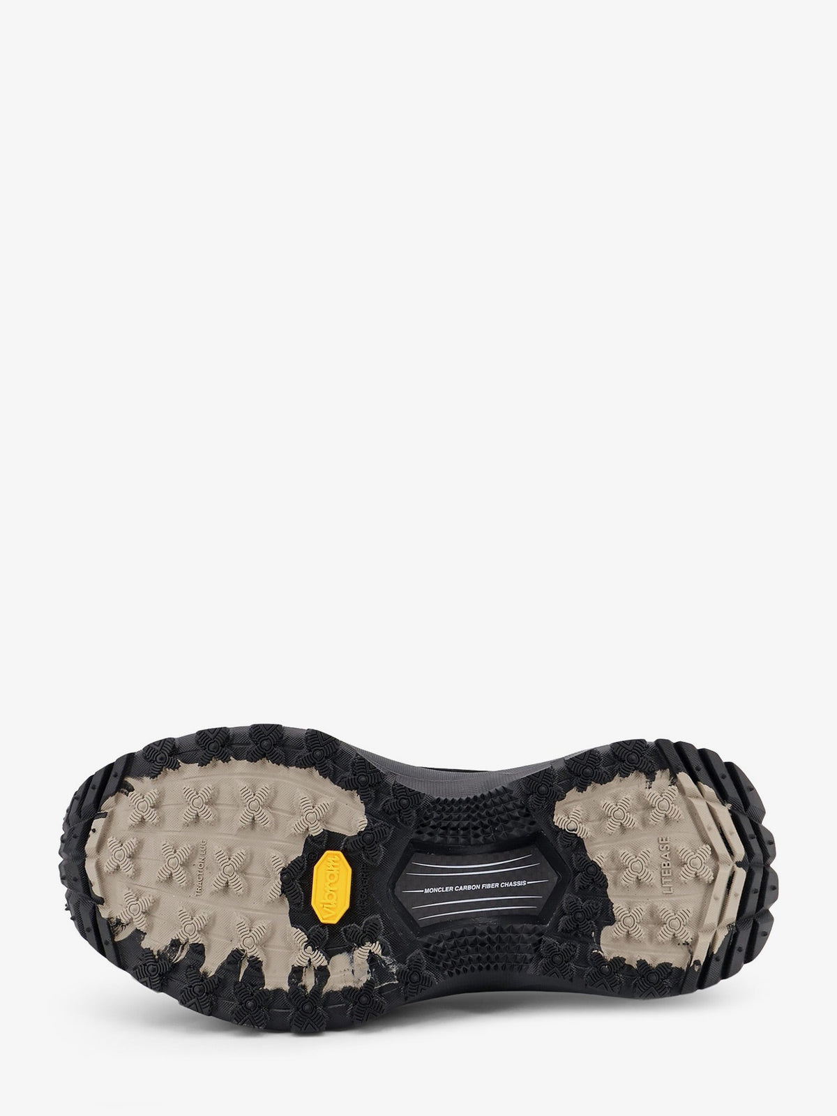 Moncler Trailgrip Lite3 nubuck and suede sneakers with side lettering logo - Beige