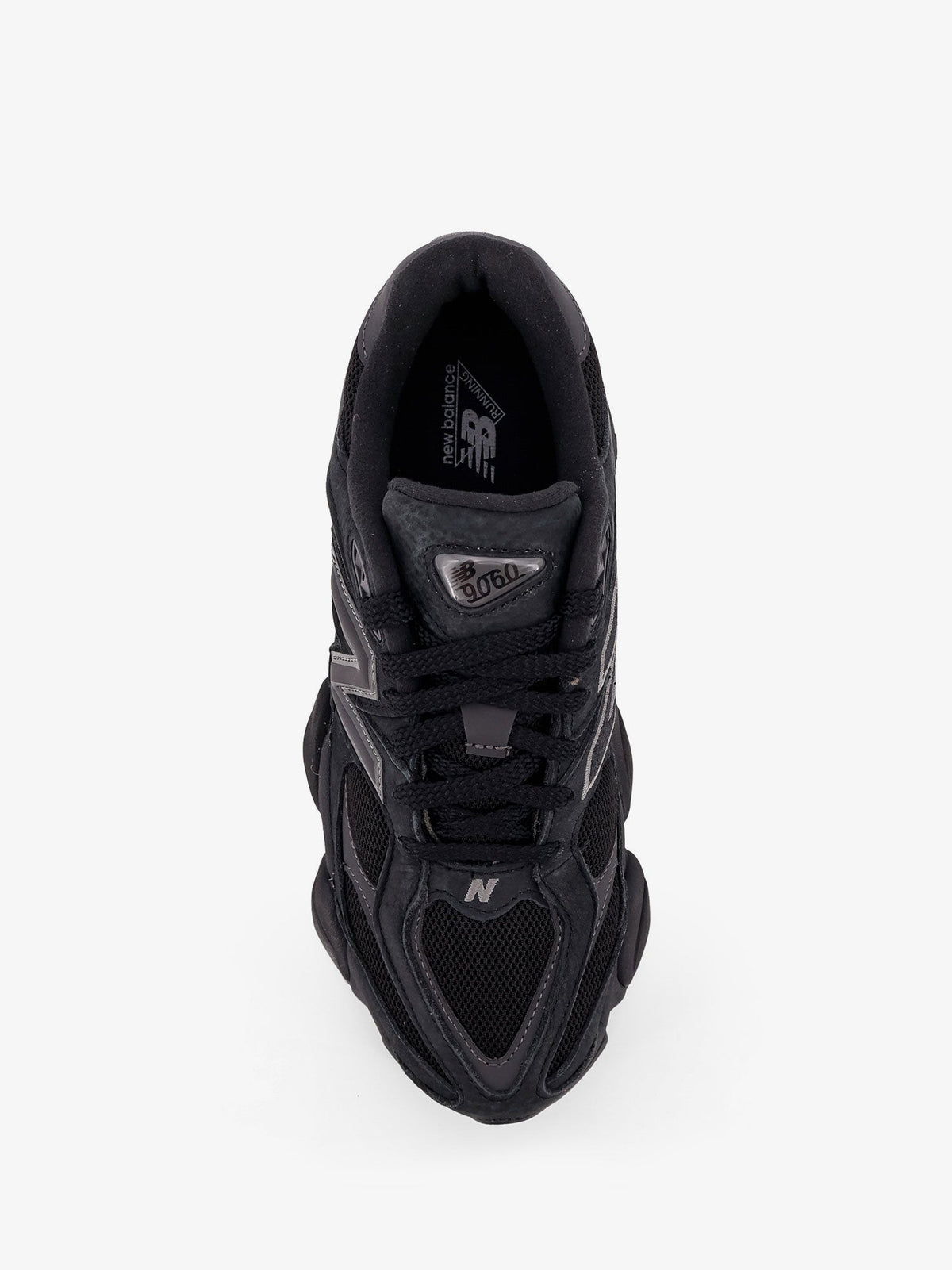 New Balance 9060 mesh and leather sneakers - Nero