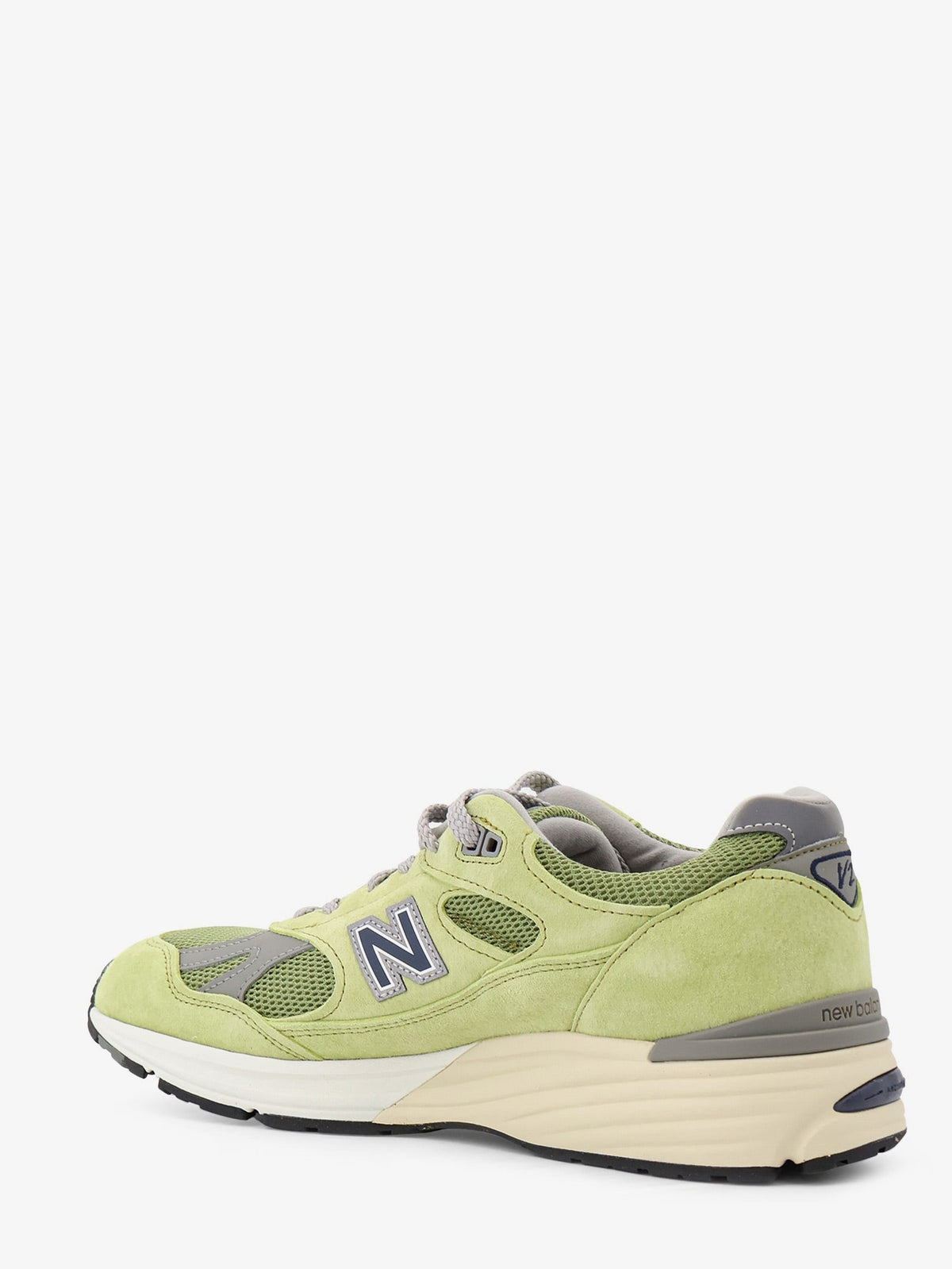 New Balance Mesh and suede sneakers with side logo - Green