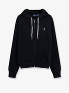 Polo Ralph Lauren Cotton blend sweatshirt with embroidered logo on the front - Poloblack