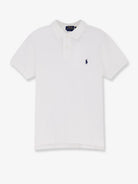 Polo Ralph Lauren Cotton polo shirt with embroidered logo - White