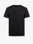 Polo Ralph Lauren Cotton t-shirt with Logo embroidery - Poloblack