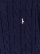 Polo Ralph Lauren Cotton sweater with embroidered logo on the front - Bright Navy