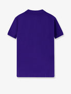 Polo Ralph Lauren Cotton polo shirt with frontal embroidered logo - Chalet Purple