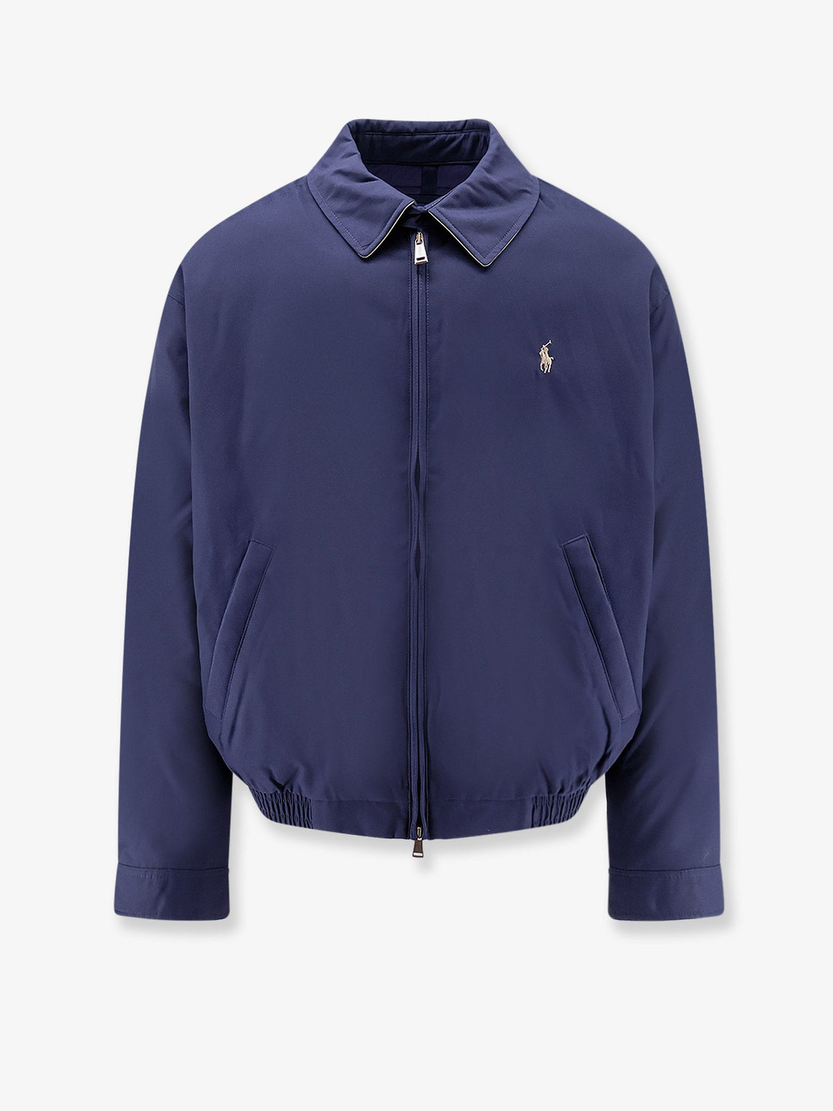 Polo Ralph Lauren Nylon down jacket with contrasting embroidered logo - Refinednavy
