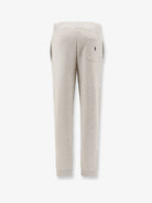Polo Ralph Lauren Cotton blend jogging trousers with side logo print - Ltsportheather