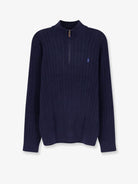Polo Ralph Lauren Cable Knit sweater with zip - Hunternavy