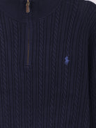 Polo Ralph Lauren Cable Knit sweater with zip - Hunternavy