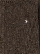 Polo Ralph Lauren Melange wool blend sweater - Olivebrownmarl