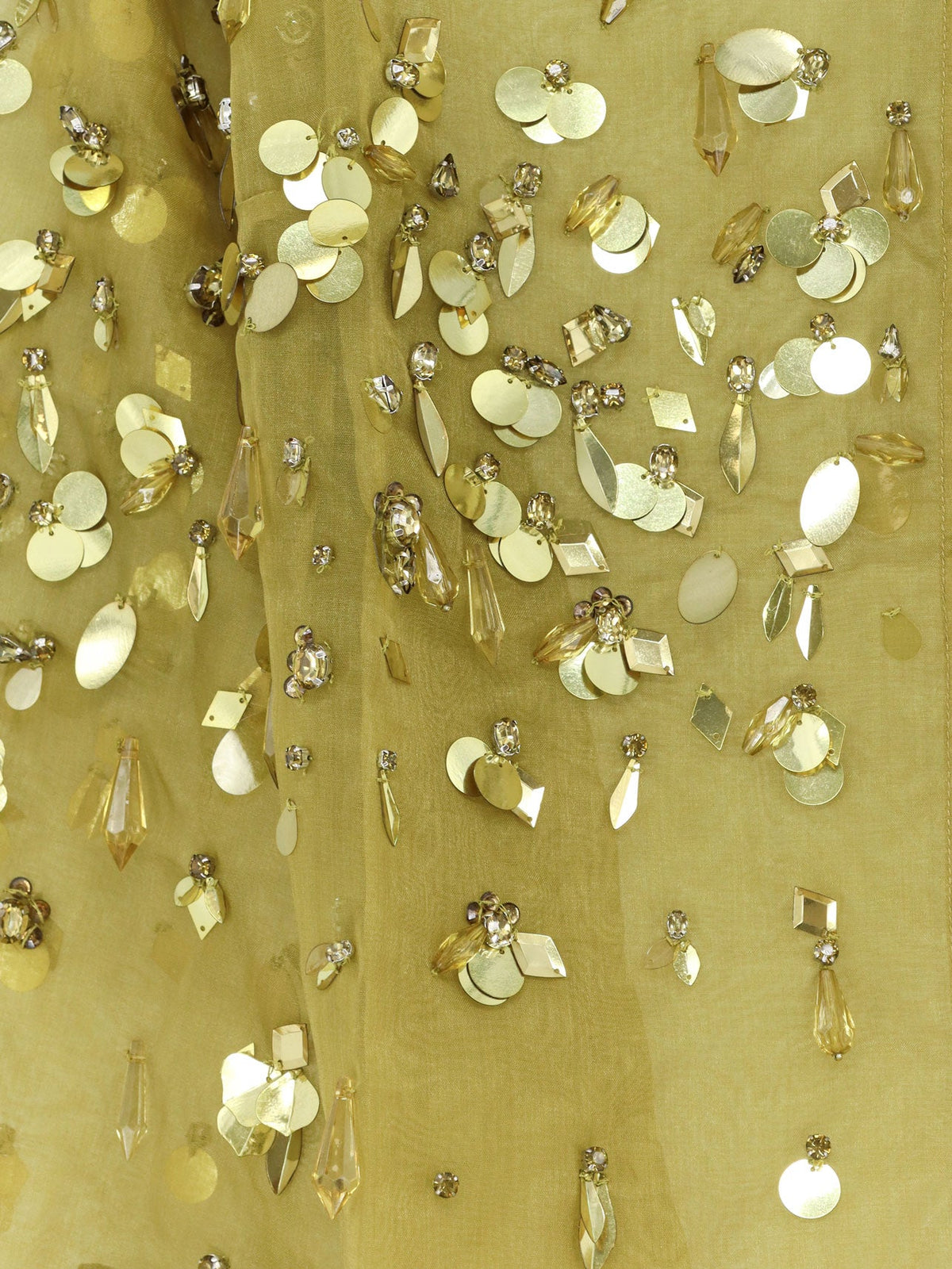 Retrofete Voile shirt with sequins and rhinestones - Basil
