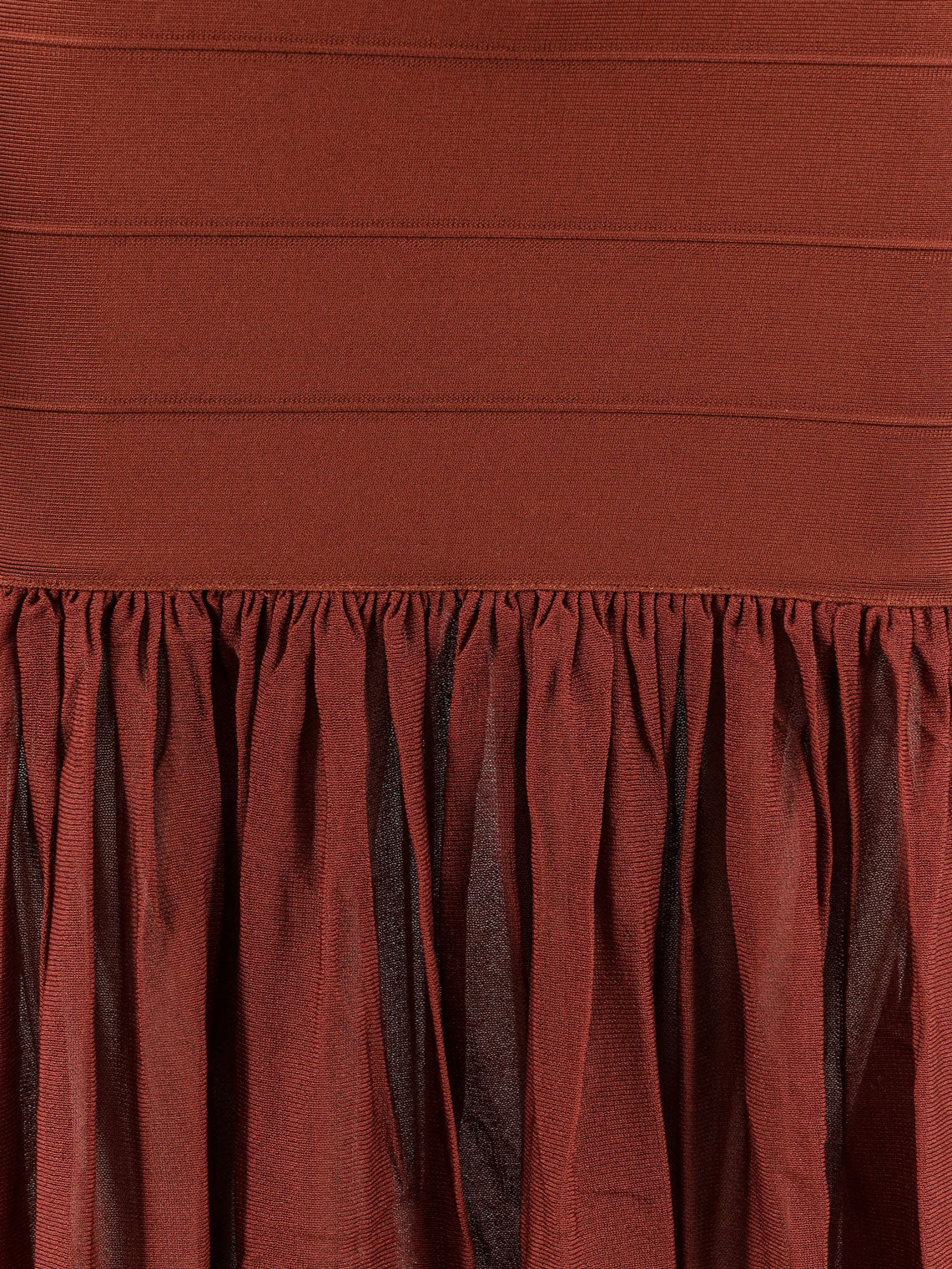 Retrofete Zosima long viscose dress - Cigar