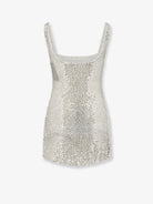Retrofete Mini dress with seqiuins and rhinestones - Silver