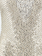 Retrofete Mini dress with seqiuins and rhinestones - Silver