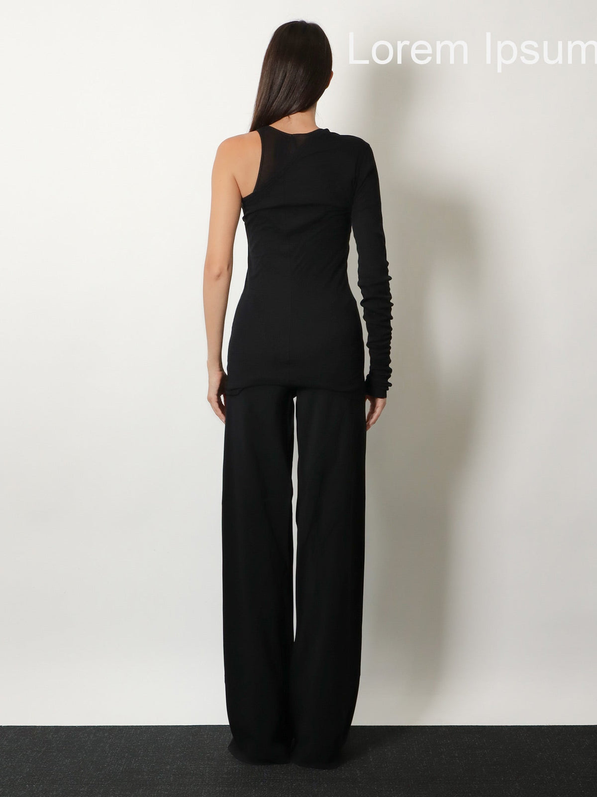 Rick Owens Bias viscose and silk trousers - Black