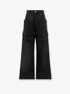 Rick Owens Stefan Cargo Virgin Wool trousers - Black