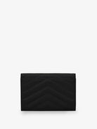 Saint Laurent Cassandre matalassé leather wallet - Nero