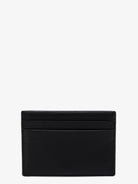 Saint Laurent Cassandre leather card holder - Nero