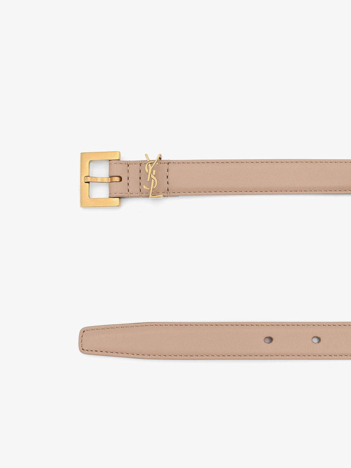 Saint Laurent Leather belt - Dark Beige