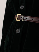 Saint Laurent Leather belt - Redtan