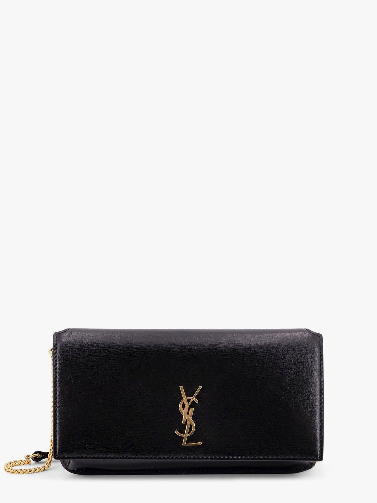 Saint Laurent Cassandre Monogram leather crossbody bag - Nero