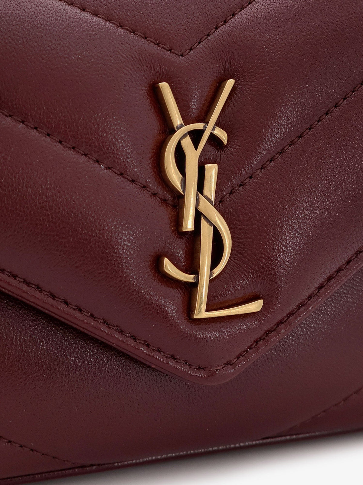 Saint Laurent Loulou Mini crossbody bag with chevron stitching - Lthotwine