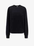 Saint Laurent Certified cotton sweatshirt with Cassandre embroidery - Noir