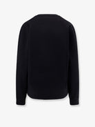 Saint Laurent Certified cotton sweatshirt with Cassandre embroidery - Noir