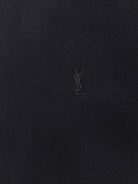 Saint Laurent Certified cotton sweatshirt with Cassandre embroidery - Noir