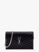 Saint Laurent Envelope leather wallet crossbody bag - Nero