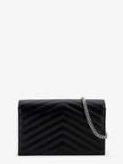Saint Laurent Envelope leather wallet crossbody bag - Nero