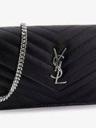Saint Laurent Envelope leather wallet crossbody bag - Nero