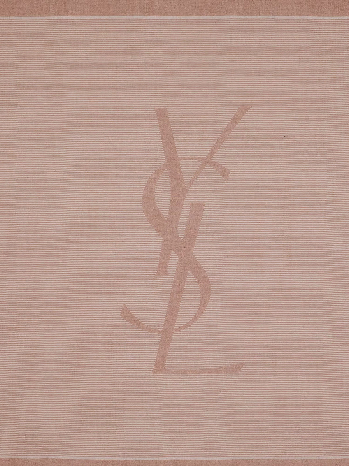 Saint Laurent Cassandre cashmere and silk foulard - Sienna