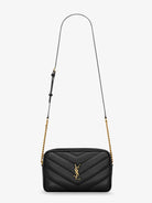 Saint Laurent Loulou matelassé leather crossbody bag - Nero