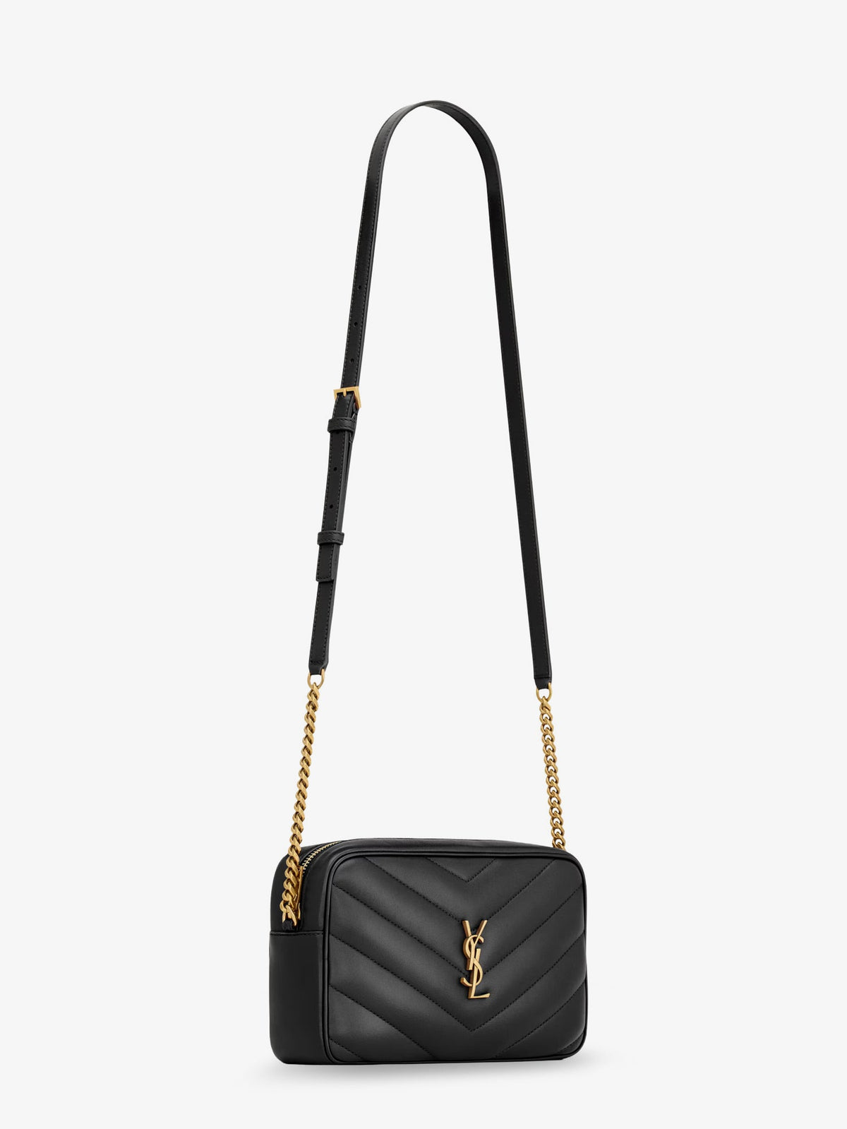 Saint Laurent Loulou matelassé leather crossbody bag - Nero