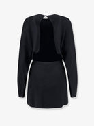 Saint Laurent Mini Lenght Dress with gold metal detail - Noir