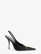 Saint Laurent Louis patent leather pumps with logo tag - Nero