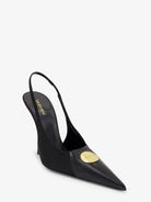 Saint Laurent Louis patent leather pumps with logo tag - Nero