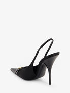 Saint Laurent Louis patent leather pumps with logo tag - Nero