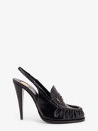 Saint Laurent Le Loafer 110 pumps with metal Cassandre logo - Nero