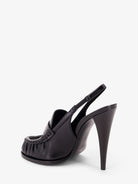 Saint Laurent Le Loafer 110 pumps with metal Cassandre logo - Nero