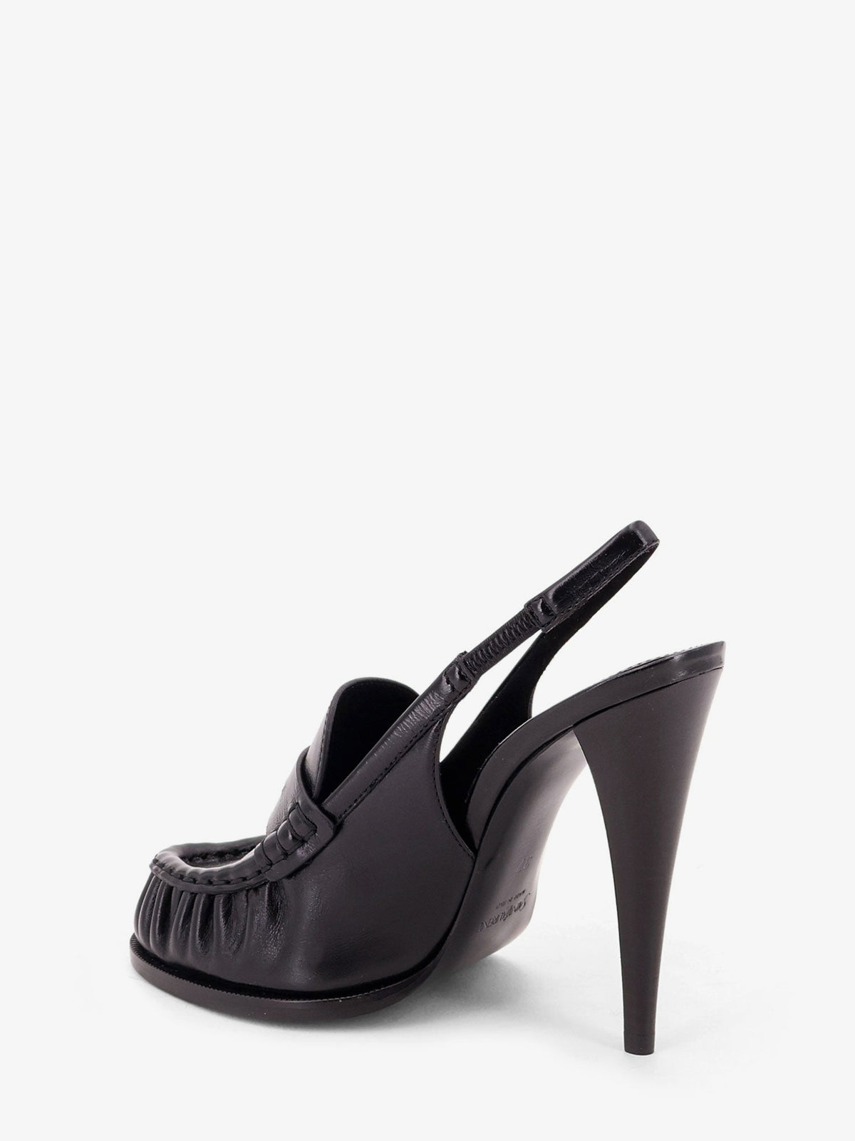 Saint Laurent Le Loafer 110 pumps with metal Cassandre logo - Nero