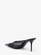 Saint Laurent Renée mesh pump with Cassandre toe - Nero