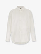 Saint Laurent Cotton shirt with plastron - Blanc