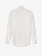 Saint Laurent Cotton shirt with plastron - Blanc