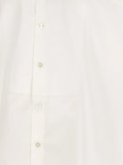 Saint Laurent Cotton shirt with plastron - Blanc
