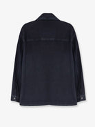 Saint Laurent Cassandre black denim overshirt - Blacksand