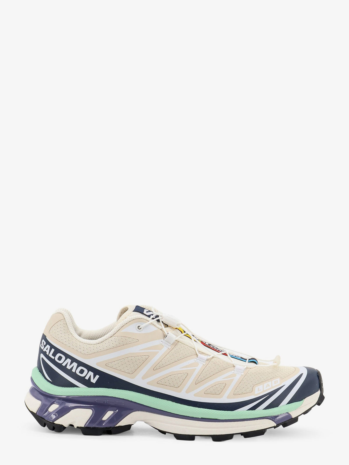 Salomon XT-6 nylon sneakers with side logo print - Lilla